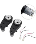 High Speed 24V 30000RPM Gearbox For Electric Cars Replacement Motor Gearbox For Ride On Toys Two Pack shown with wires