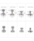 Straight Up Photography Essentials Solid Camera Screw Set With Heavy Duty 1 4 Inch 20 And 3 8 Inch 16 Threads For Dslr Cage Plate Mounts Grip Handles And Cheese Plates Go To Pack Of 24 with different screw types and dimensions.