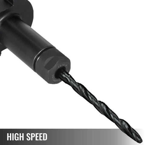 Close-up of Cat40 Er16 Er32 Precision Collet Chuck Tool Holder Set for CNC lathe with high-speed drill bit.