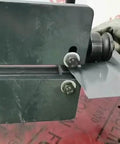 Bead Roller Sheet Metal Machine 18 Inch With 6 Die Sets Rotary Beading Tool in action, hand operating on metal sheet