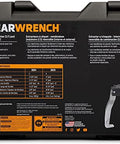 Back view of Heavy Duty Ratcheting Puller Set For Automotive Internal And External Pulls 2 And 5 Ton Converts To Two Or Three Leg Pullers Easy Jaw Connection And Quick Release in packaging