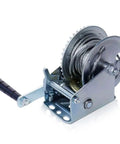 Heavy Duty Hand Winch With Two Way Ratchet And Ergonomic Handle For Easy Loading Of Trailers Trucks Boats And Lawn Equipment Vehicle Recovery And Farm Marine Use 15M Reach 1600Lbs Capacity Built To Last close-up