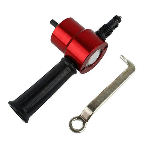 Double Head Sheet Nibbler And Metal Cutter Drill Attachment For Electric Saws with wrench, heavy-duty pro grade kit