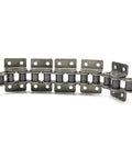 Precision 08B-1 Single Row Roller Chain 1.5M Short Pitch Heavy Duty Drive Link for industrial machinery with double hole attachments.
