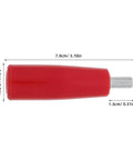 Durable 2-Piece M10x80 Revolving Crank Handle For Lathe And Milling Machines With Smooth Red Bakelite Grip And Iron Build For Heavy Duty Shop Work And Industrial Use That Makes Your Grinding Game Stronger, red bakelite grip detail.