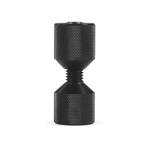 Solid Aluminum 6-Pc 1-1/8 Inch Flange Alignment Pin Kit With Two Holes For Precision Positioning And Secure Mechanical Assembly Installation That Really Gets The Job Done, featuring a heavy-duty black pin.