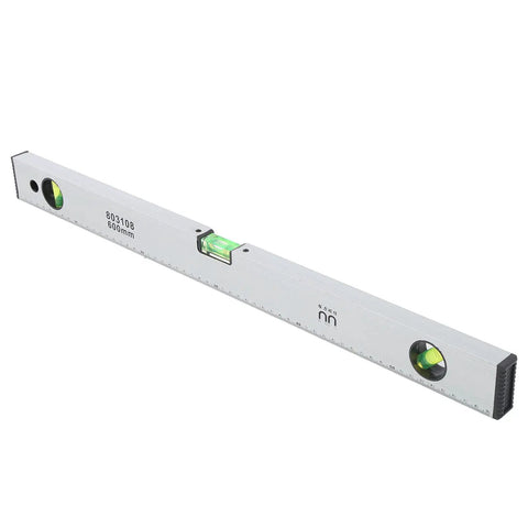 Baxnore Spirit Level Strong Aluminum Alloy with Measurement, (600mm) showing precise leveling bubbles and measurement markings.