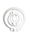 Heavy Duty 304 Stainless Steel Circlips C Type External Snap Rings for Shaft Retaining Gaskets in M10 to M120 sizes.