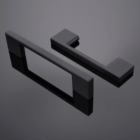 10 Pack 5 Inch Matte Black Cabinet Pulls Zinc Alloy Drawer Handles for Kitchen Cabinets and Furniture 128mm Center To Center Durable