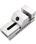Pro Shop Heavy Duty Quick Release Cnc Machining Vise featuring smooth sliding jaws and angle base for solid clamping.