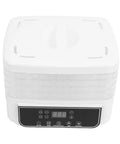 Top Shelf Food Dehydrator With Five Tier Trays And Smart Digital Timer Delivers Effortless 360 Degree Airflow For Drying Beef Jerky Fresh Fruits Crispy Veggies And Weekend Batch Snacks On 160 Watt Us Plug 110V, compact design, digital display.