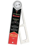 ProSite 505A-12 Aluminum Miter Protractor 12 Inch Workhorse With 5-In-1 Design showing scale and instructions on main panel
