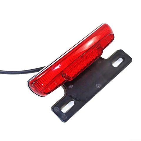Super Bright E Bike Tail Light With Brake Signal 48V Ultra Thin LED Safety Glow For Night Rides Keeps You Safe And Visible On The Road red 10mm slim rear light with bracket