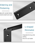 Legit Heavy Duty L Shape Shelf Brackets, thickened steel with rounded edge design for a modern floating look.