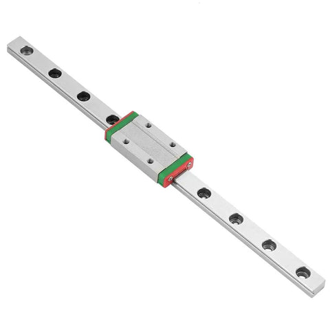 200mm LML9H Miniature Linear Guide Rail, 9mm Width Linear Motion Rail with Slide Block, 4-Point Contact Design