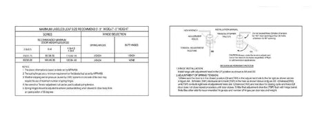 Installation instructions for Spring Loaded Self Closing Door Hinges 4 Inch Auto Close Kit with Adjustable Tension.