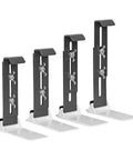 Adjustable Window Sill Bracket Four Pack Stainless Steel Outdoor Balcony Plant Pot Holder No Drill Windproof Mount