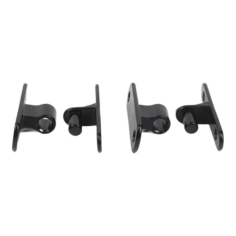 Heavy Duty Gate Hinges 304 Stainless Steel Wall Mount Rustproof For Farm Fences And Garage Doors Black Finish Five Eighths Pin