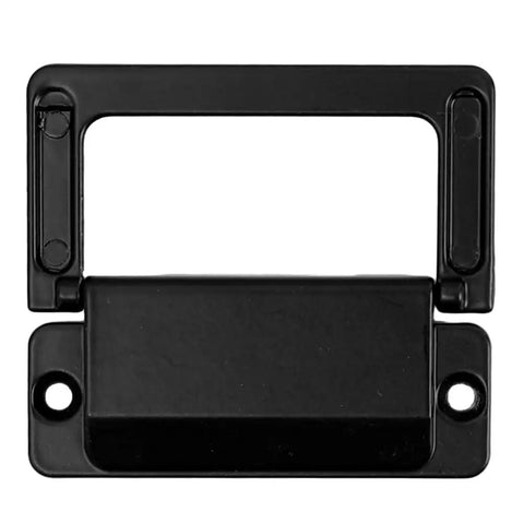 2 Pack Foldable Zinc Alloy Drawer Pulls For Cabinets And Furniture Hidden Metal Handles In Black Space Saving Durable And Corrosion Resistant 7.4 By 4 Cm Easy Install