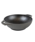 Mini Cast Iron Wok For Stir Fry Lovers With Naturally Seasoned Finish And Dual Loop Handles Compact Yet Durable Cookware For Searing