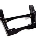 Aluminum Front Bumper Mount For TRX4 1To10 RC Crawler Bronco Style Upgrade Built Tough Beefed Up Front End Shield And Impact Protection For Precise Chassis Alignment And Rugged Real World Bashing, black CNC aluminum mount