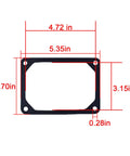 Crankcase Gasket And Oil Seal Combo Kit For Small Engine Mowers DIY Friendly Install Includes 697110 795387 793880 272475s 594195, 5.35x3.70 in