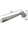 Sturdy Zinc Alloy Cabinet Pull Handles With Screws, sleek design, argent finish, measures 65mm, shown with dimensions.