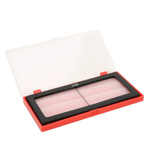 2 By 4.25 Inch Welding Lens With 3.0 Magnification Cheater Lens For Eye Protection in red case, compatible with most helmets
