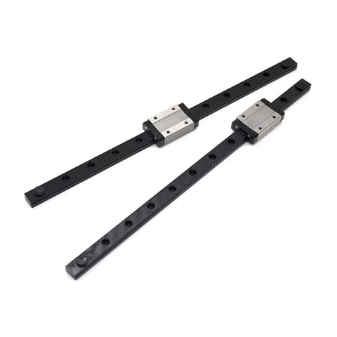 Get Smashing High Precision Linear Guide Rail Kit With Mgn7C Support Blocks And Black Bearing Steel Sliding Guideway For Smooth 300mm Motion, two rails