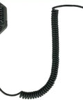 Remote Speaker Microphone For Harris XL45 XL95 XG15 XG25 XG75 Radios With Noise Cancelling Microphone, coiled cord, connector visible.
