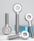 2 Pack 304 Stainless Steel M12 90mm Machinery Shoulder Swing Lifting Eye Bolts For Heavy Lifting And Rigging Durable Eye Bolts
