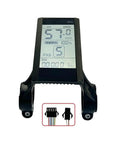 Upgrade Your Ride With Premium S830 LCD Display Screen Featuring 5Pin Sm Connector For 24V 36V And 48V Electric Bike Scooter Smart UART Control Panel Dash For Speed And Battery Monitoring, front view