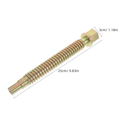 Heavy Duty Zinc Plated Lead Screw Replacement Rod For Auto Body Repair, Beefy Vise Clamp Screw For Mechanic Shops, Durable Bench Part That Keeps Auto Body Fixes Solid, High Strength Automotive Clamp Screw, 25cm zinc-plated