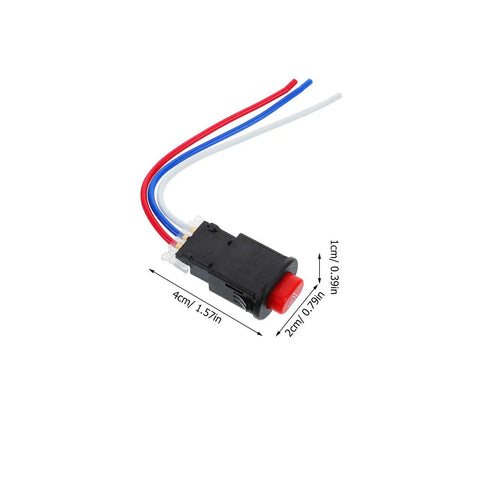 Go-To Handlebar Push Button Switch For Motorcycles Electric Bikes And Scooters With Hazard Lights On Off Durable ABS Metal Construction