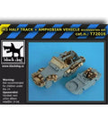 1/72 M3 Half Track Amphibian Vehicle Resin Detail Upgrade For Trumpeter Model Kit shown in packaging with accessories