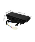 Waterproof LCD Display For Electric Bikes And Tricycles With Speedometer And Battery Monitoring, 9.25x5.51x2.36In, black wired unit