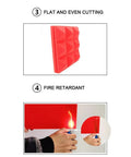Pro Level Studio Gear Acoustic Foam Panels 12 Pack Sound Dampening Wall Tiles 2 X 12 X 12 Inch flat red panel with fire retardant feature.