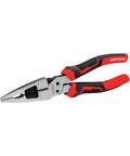 Eight Inch Long Nose Pliers With Six Tools In One For Wire Stripping And Cutting Reaming Bolt Cutting And Wrench Induction Hardened Edges