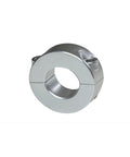 Four Pack Shaft Collar Three Eighths Inch Bore Zinc Plated Double Split Clamp On Shaft Collars Seven Eighths Inch OD Three Eighths Inch Thick