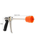 Beefy Zinc Alloy Sprayer Wand With Long Rod High Pressure Water Spray, 30cm length, orange nozzle, for car wash and garden use