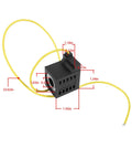 Solenoid Coil 10V DC 25W For Valve Stem Series 08 80 88 98 in hydraulic power unit with yellow wiring.