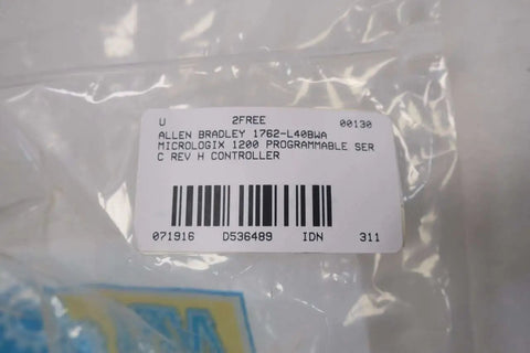 MicroLogix 1200 Programmable Controller 1762-L40BWA Series C PLC Module D536489 replacement packaging