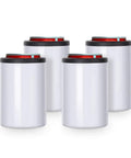4 Pack 12 Oz Sublimation Can Insulators White Stainless Steel Beer Can Coolers For Tumbler Press And Mug Press Printing Oven Use