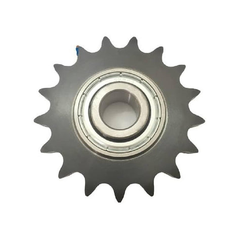 Idler Sprocket for 40 Link Chain With 18 Teeth One Half Inch Bore Bearing 203KRR5 Black Oxide Finish Carbon Steel Built Tough