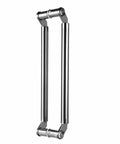 Chrome Finish Push Pull Barn Door Handle Set For Glass Wood And Aluminum Doors Interior Or Exterior Use Easy Install Boss Style