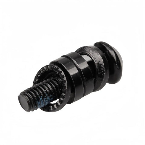 Trail Ready Mountain Bike Disc Brake Caliper Mount Bolt Kit M6x24mm With Washers And Lock Washer, black hardware angle view