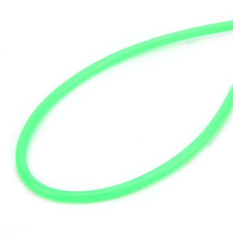 Close-up of Top Notch Silicone Peristaltic Pump Tube For Hydraulic Systems Heavy Duty Durable Green Hose 1 Meter Long 3mm By 5mm Inner Diameter