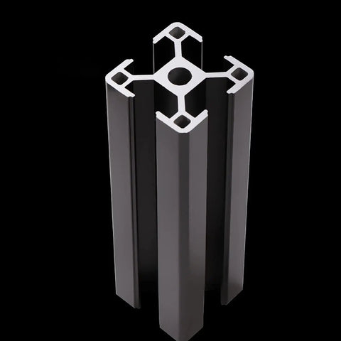 3030 Aluminum Extrusion Profile Black Anodized 2000mm Linear Rail European Standard For 3D Printer And CNC DIY, 4 Piece Set, 1.8mm Thick, Beefy Aluminum Frame For Strong Builds And Easy Assembly, black anodized 3030 aluminum extrusion profile
