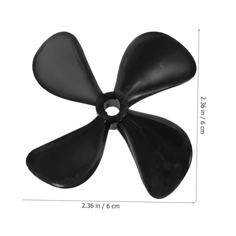 Pair Of High-Strength RC Boat Propeller Shaft Set For Fishing And Simulation Boats Replacement Parts with 4-blade design shown