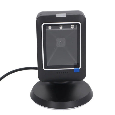 2D Barcode Scanner Hands Free Desktop Reader For Supermarkets And Retail Stores USB Plug And Play Easy Setup Durable ABS Housing